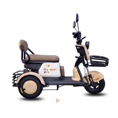 Triciclo eléctrico para adultos Asiento para niños 48/60-20Ah 800w Motor eléctrico lindo